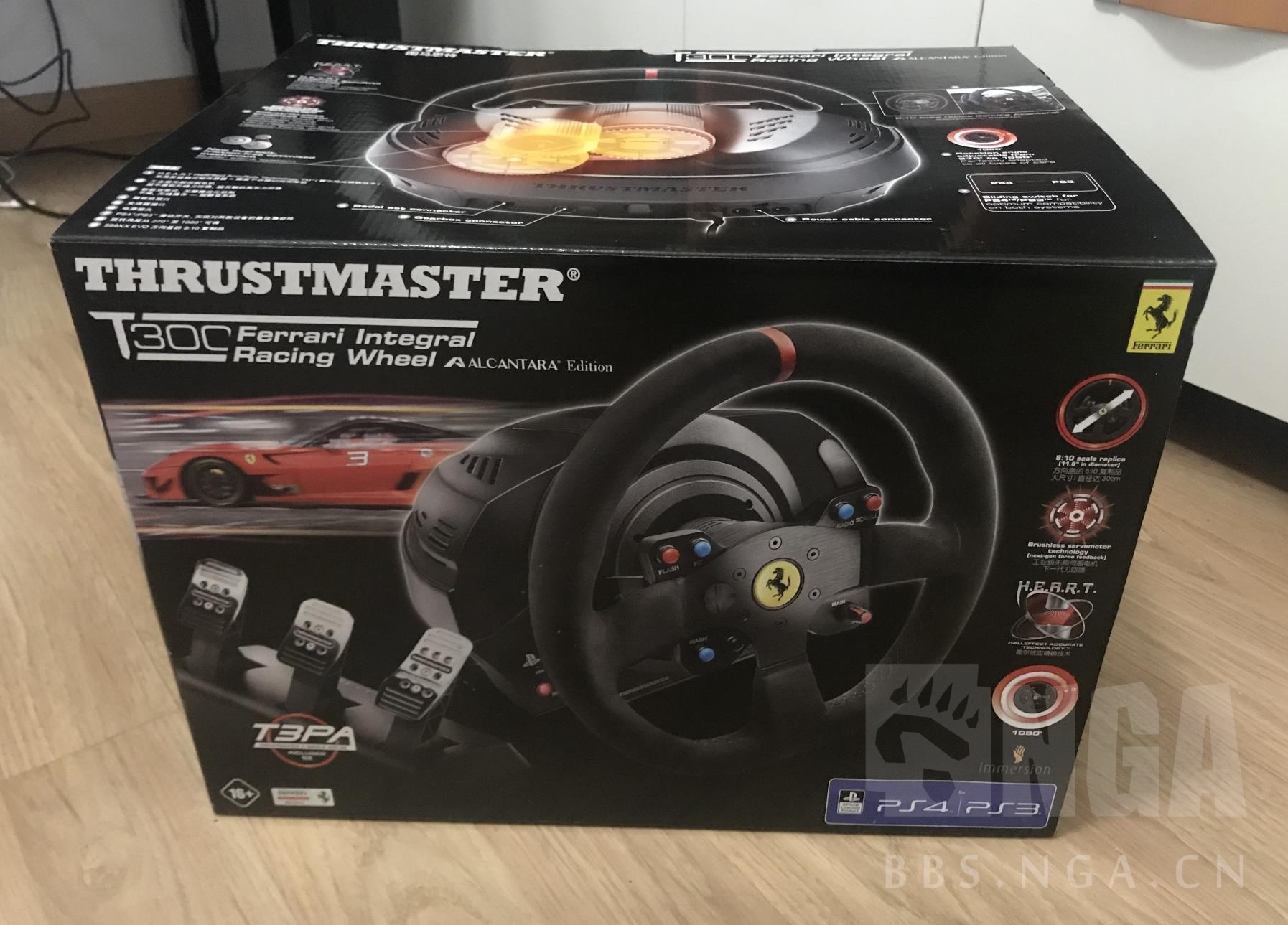 thrustmaster(图马思特)t300法拉利版模拟赛车方向盘套装评测体验