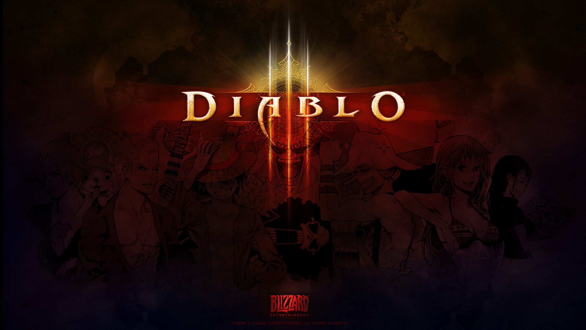 嗯.送大家一张暗黑的壁纸……基本上是暗黑的壁纸