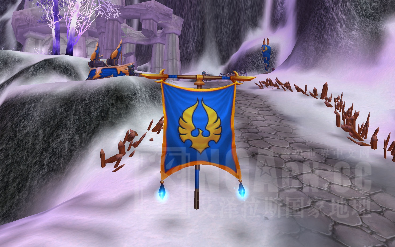 我有种嗜好,就是爱收集wow的各种阵营的旗帜 我有血精灵的四面旗帜