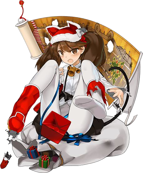 舰colle][岛田好榜样]画师くーろくろ关于龙骧二改圣诞立绘的解说[翻译