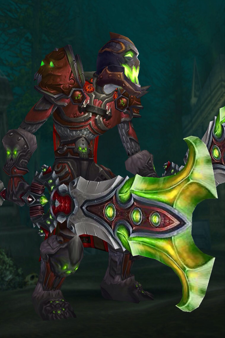 现在很少看见亡灵战士,发下刚弄的吧,谁说亡灵不够帅,还有比这更帅的?