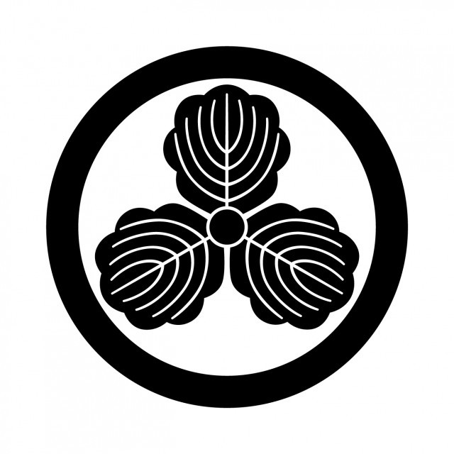 这不是德川家的家纹 德川家的家纹是丸に三つ叶葵(圆内三叶葵) 墅葵