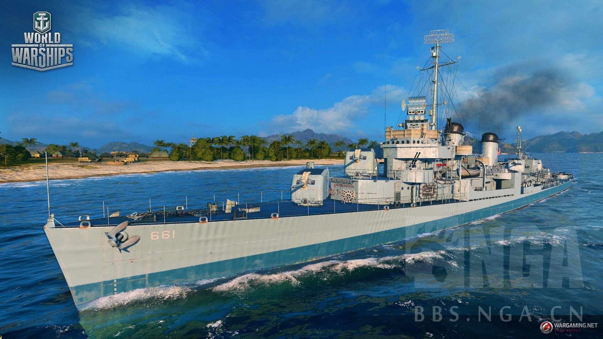 wows新闻毛子卫星不带停的usskidddd661上天弗莱彻级基德号驱逐舰自带