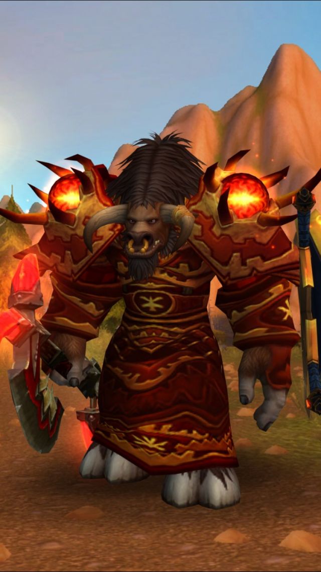 牛头人啊,模型够大,弄身好看点的幻化在团里很显眼