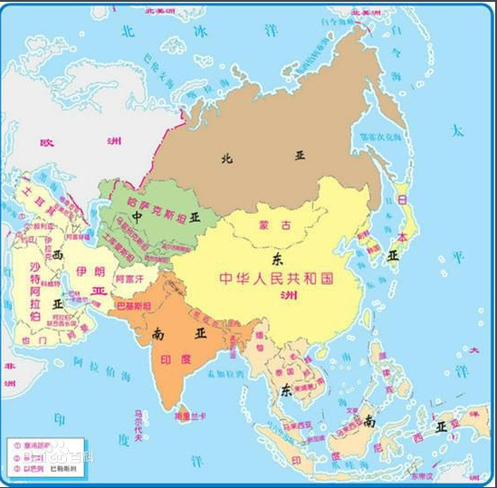 亚洲与非洲的分界线为苏伊士运