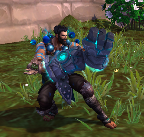 武僧蓝色调幻化与神器外观相契合