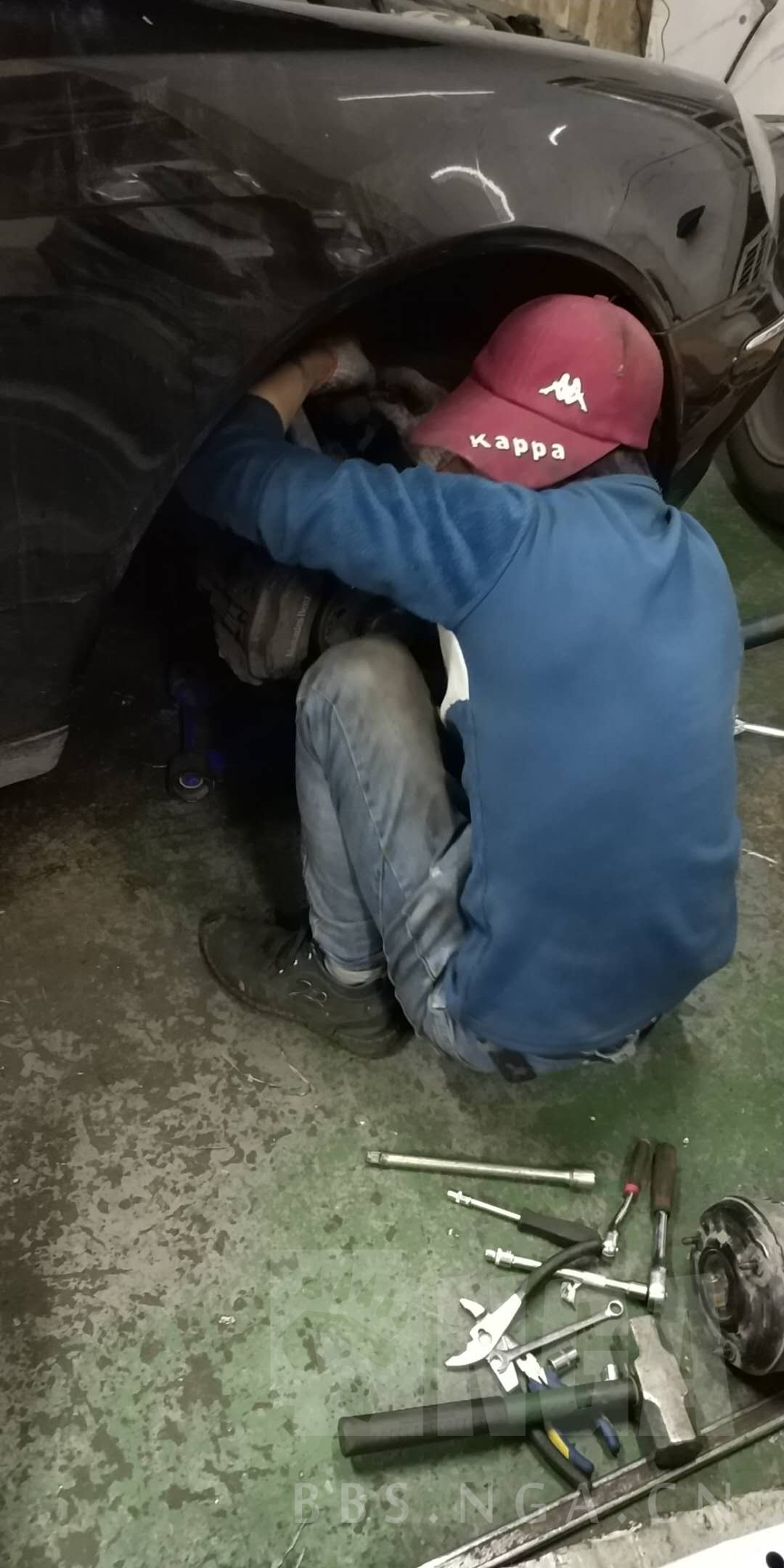 半直播修车大清早的车给我劈了个叉